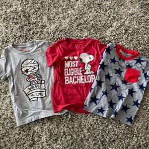 Boys Valentines/Holiday T-Shirt Bundle 5T